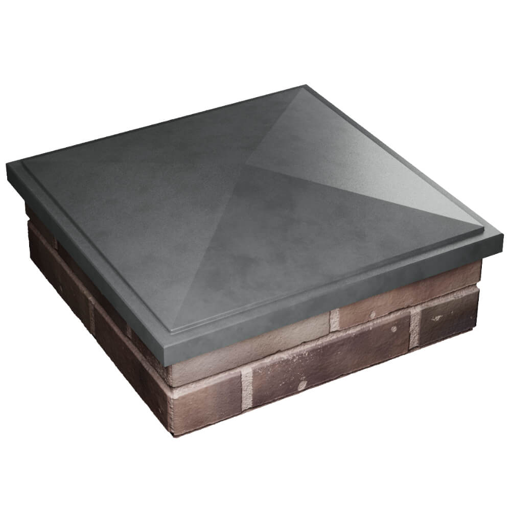 Колпак Zking БонаМоно Серый на столб 2х2 кирпича (515х515, 530х530мм) в Нальчике фото