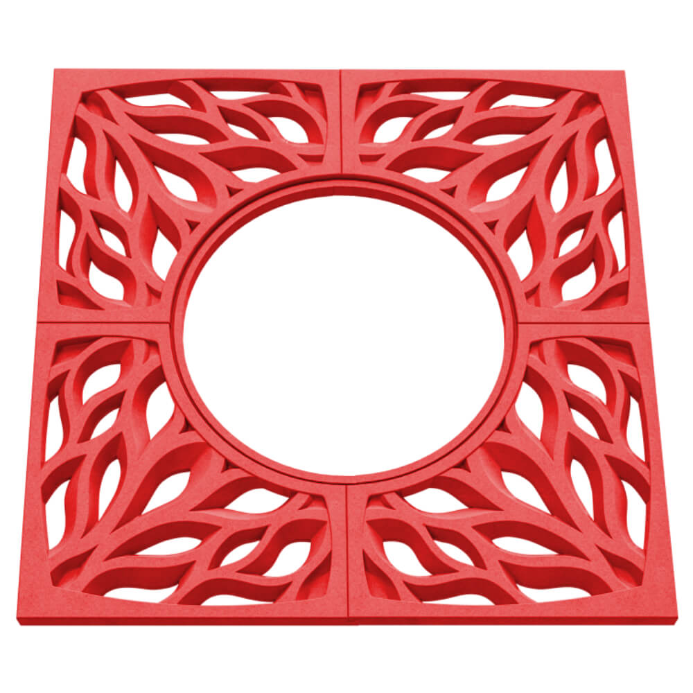 Приствольная решетка для дерева ZKING CRUST 1.2х1.2м Красная в Нальчике фото