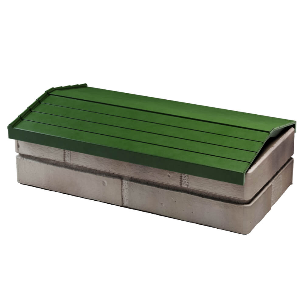 Парапет Zking Бона ХайТек Зеленый с посадкой на 1 кирпич (200/225/255мм) в Нальчике фото