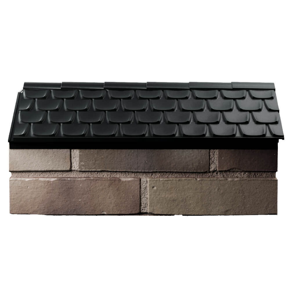 Парапет Zking Эльбрус Черный с посадкой на 1 кирпич (255мм) в Нальчике фото