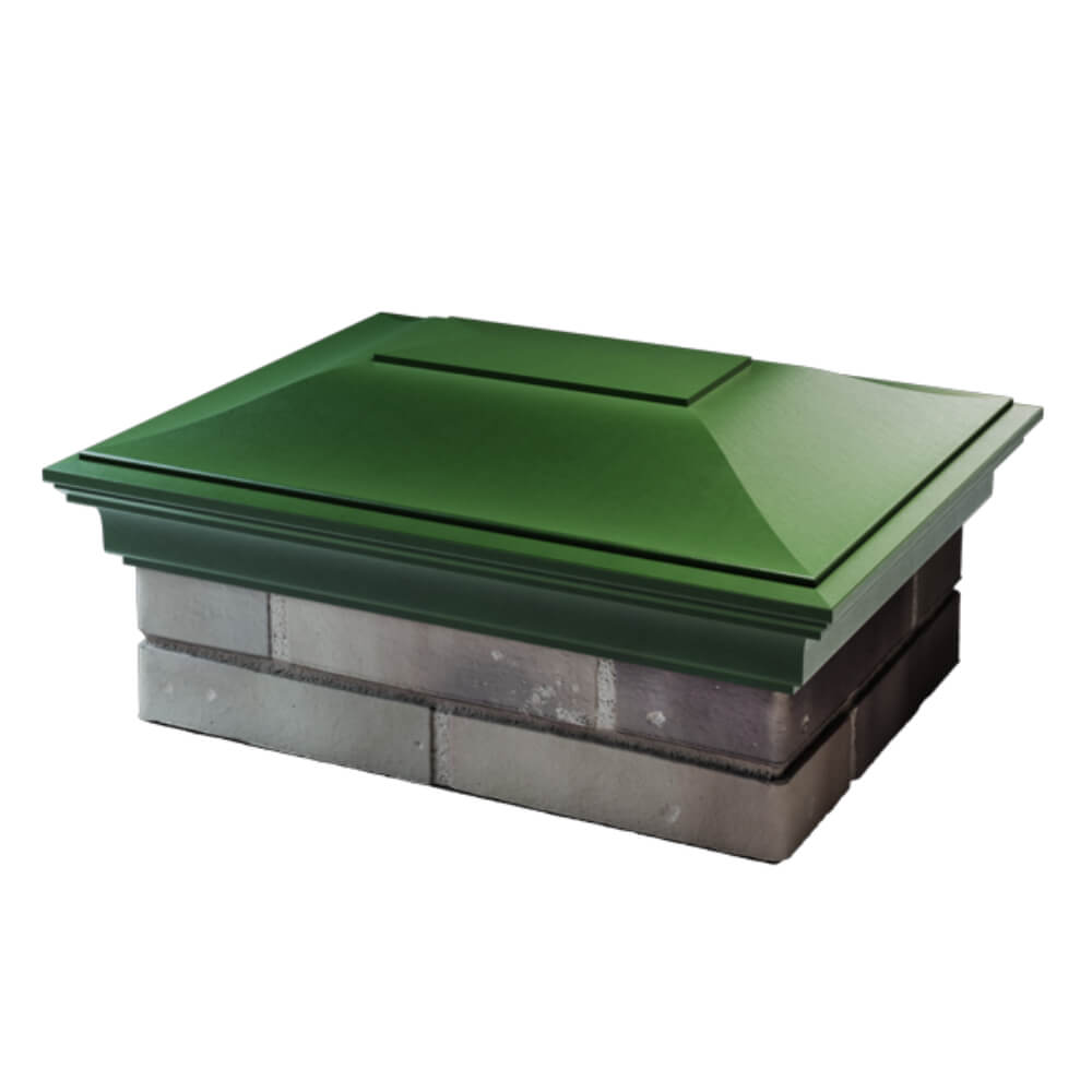 Колпак Zking Монблан Зеленый на столб 2х1.5 кирпича (515х385мм) в Нальчике фото