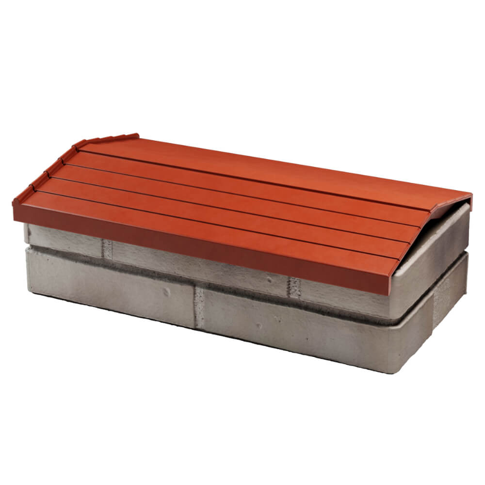 Парапет Zking Бона ХайТек Красный с посадкой на 1 кирпич (200/225/255мм) в Нальчике фото