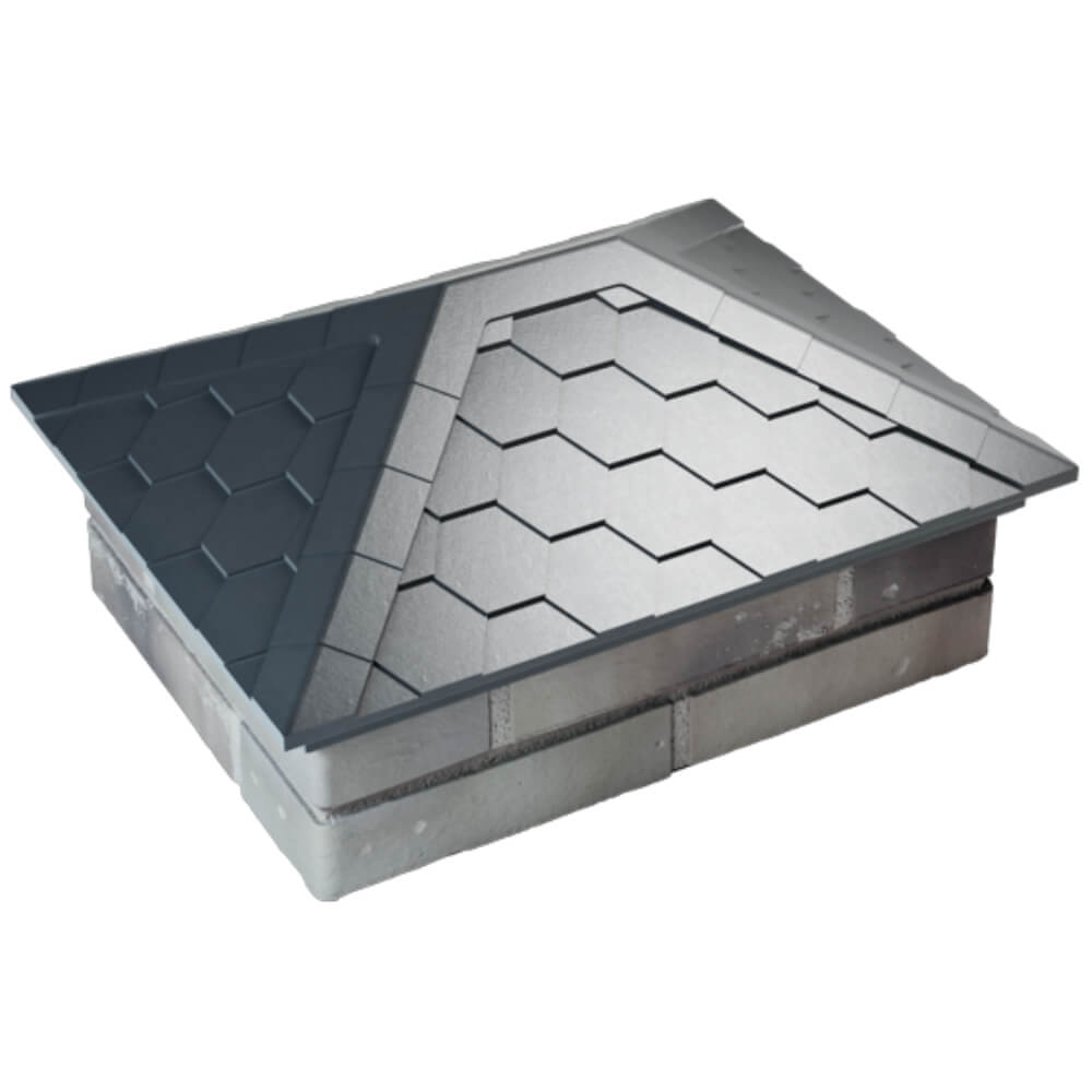 Колпак Zking Эверест Серый на столб 2х1.5 кирпича (520х390мм) Нальчик фото