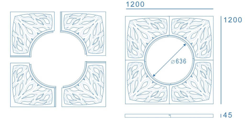 Приствольная решетка для дерева ZKING CRUST 1.2х1.2м Черная в Нальчике фото