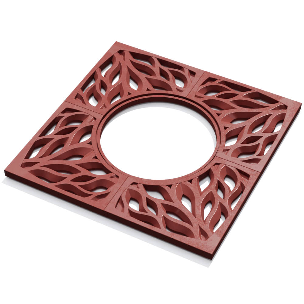 Приствольная решетка для дерева ZKING CRUST 1.2х1.2м Красная в Нальчике фото