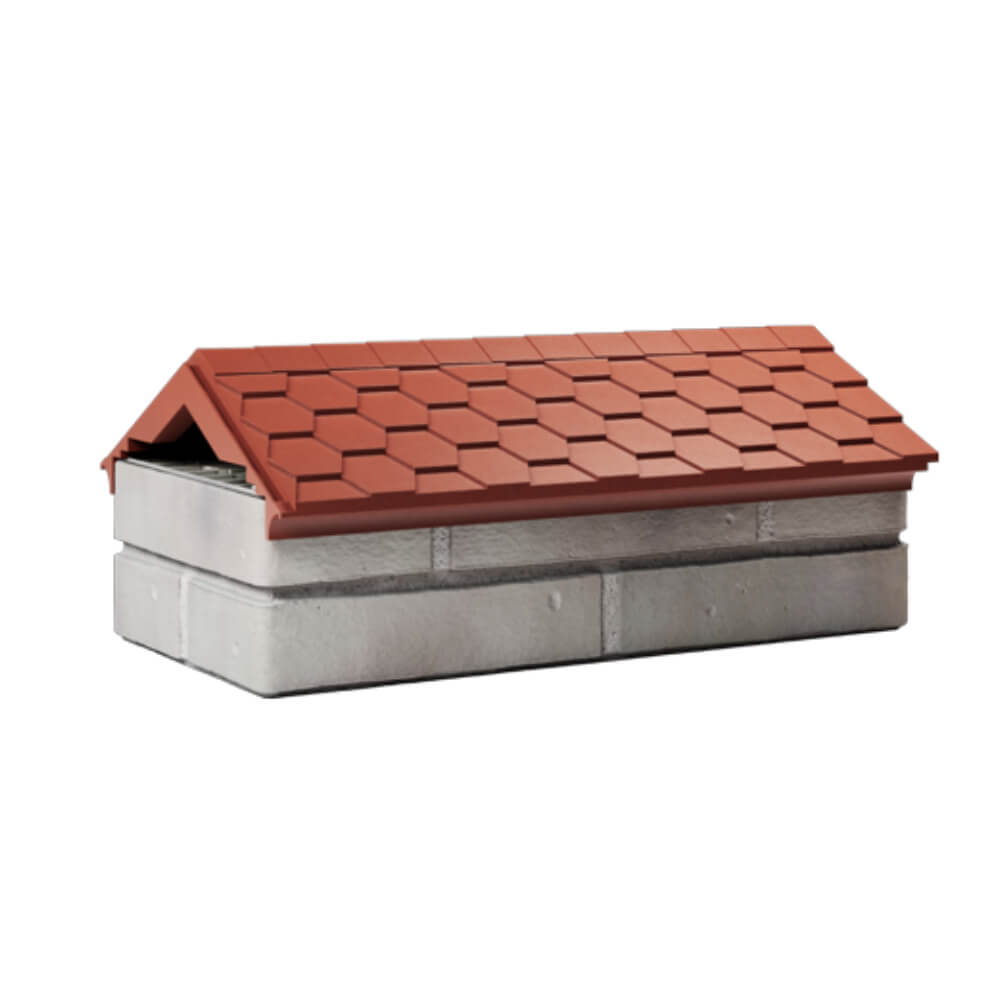 Парапет Zking Эверест Красный с посадкой на 1 кирпич (200/225/255мм) Нальчик фото