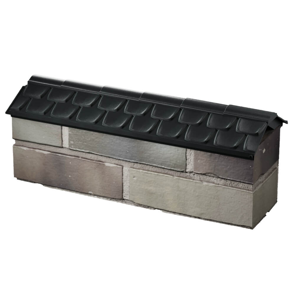 Парапет Zking Эльбрус Черный с посадкой на 0.5 кирпича (130мм) в Нальчике фото