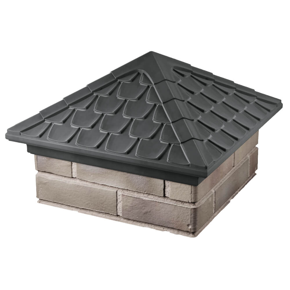 Колпак Zking Эльбрус Серый на столб 1.5х1.5 кирпича (385х385мм) в Нальчике фото