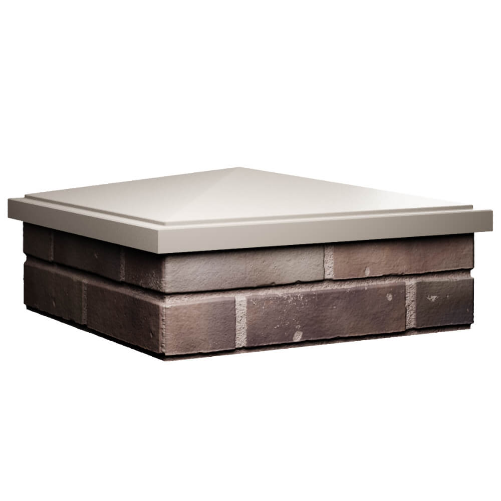 Колпак Zking БонаМоно Бежевый на столб 2х2 кирпича (515х515, 530х530мм) в Нальчике фото