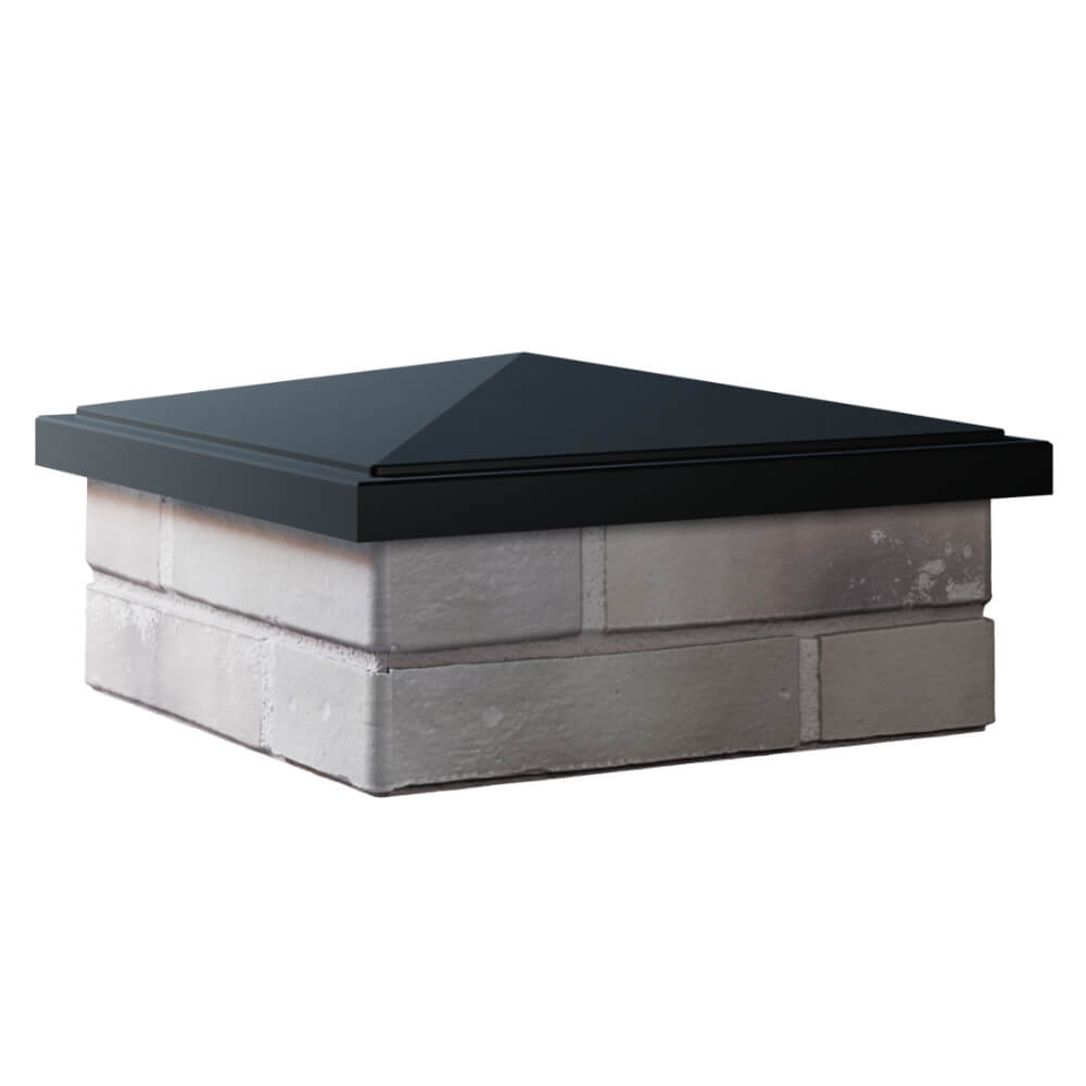 Колпак Zking БонаМоно Черный на столб 1.5х1.5 кирпича (385х385, 400х400мм) в Нальчике фото