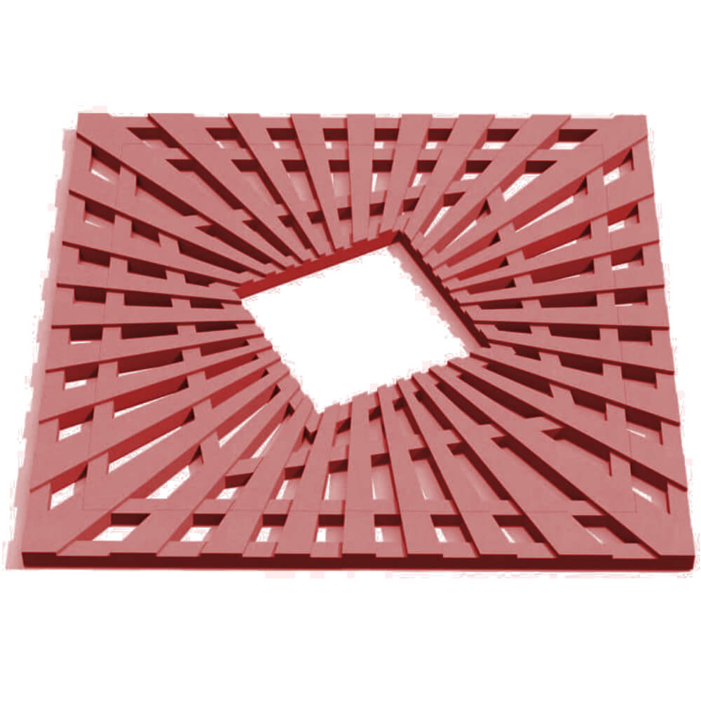 Приствольная решетка для дерева ZKING ATMOSPHERE 1.2х1.2м Красная Нальчик фото