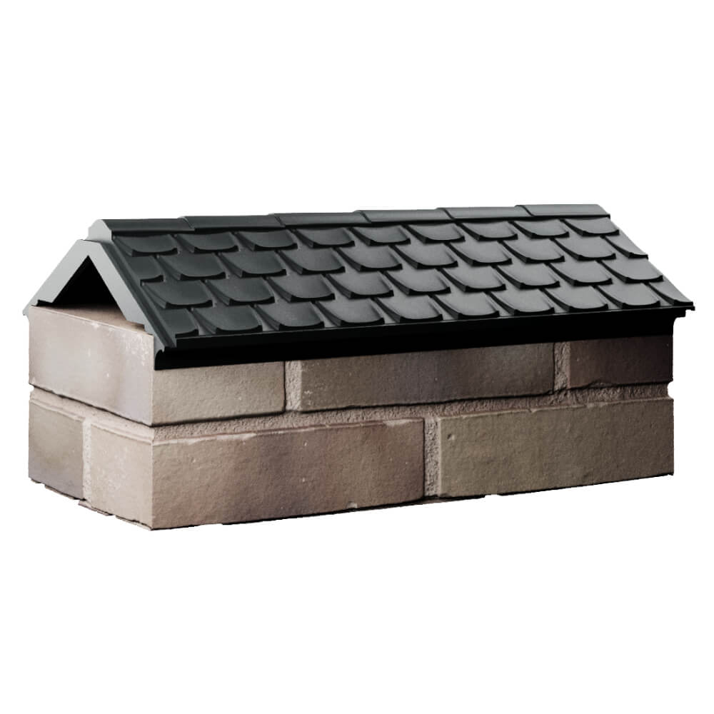 Парапет Zking Эльбрус Черный с посадкой на 1 кирпич (255мм) Нальчик фото