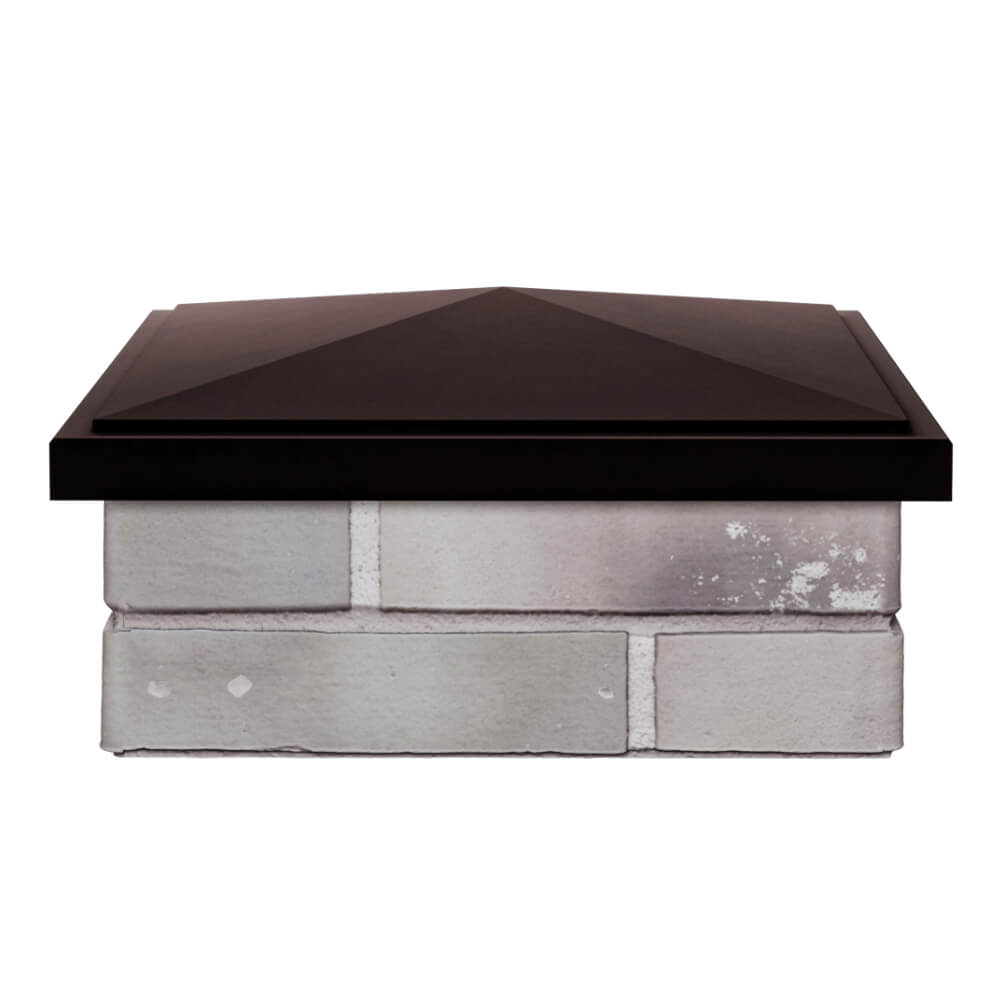 Колпак Zking БонаМоно Коричневый на столб 1.5х1.5 кирпича (385х385, 400х400мм) Нальчик фото