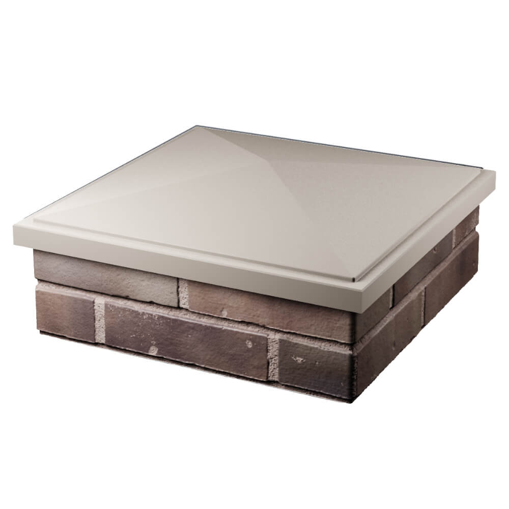 Колпак Zking БонаМоно Бежевый на столб 2х2 кирпича (515х515, 530х530мм) в Нальчике фото