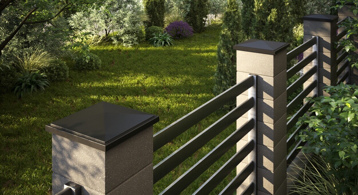 Колпак Zking БонаМоно Коричневый на столб 1.5х1.5 кирпича (385х385, 400х400мм) в Нальчике фото