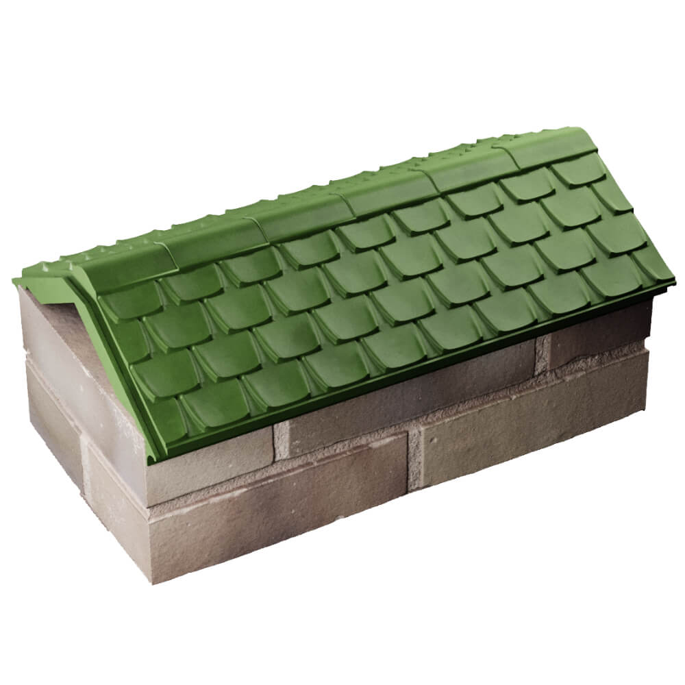 Парапет Zking Эльбрус Зеленый с посадкой на 1 кирпич (255мм) в Нальчике фото