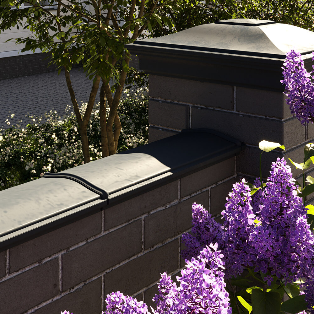 Парапет Zking Монблан Черный посадка на 0.5 кирпича (130мм) в Нальчике фото