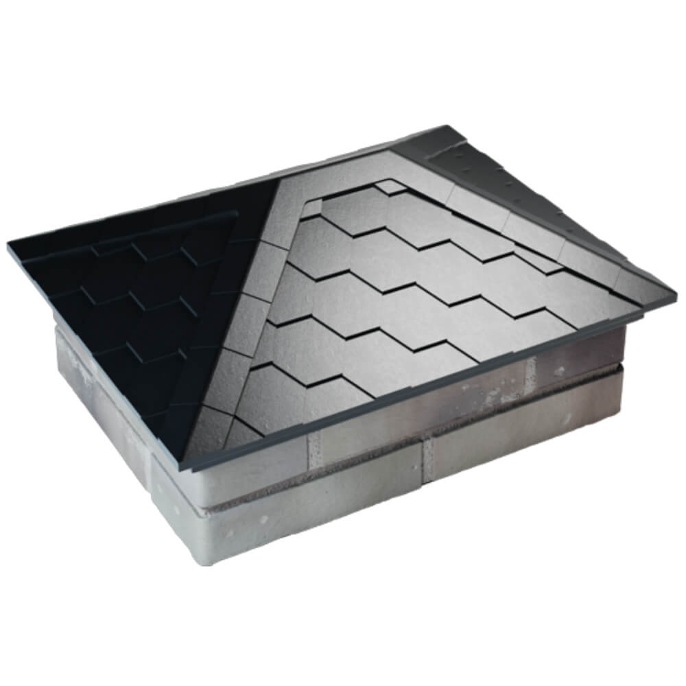 Колпак Zking Эверест Черный на столб 2х1.5 кирпича (520х390мм) Нальчик фото