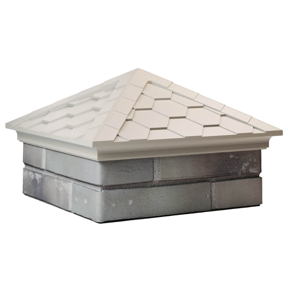 Колпак Zking Эверест Бежевый на столб 1.5х1.5 кирпича (390х390мм) в Нальчике фото