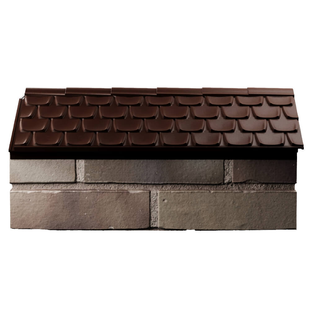 Парапет Zking Эльбрус Коричневый с посадкой на 1 кирпич (255мм) в Нальчике фото