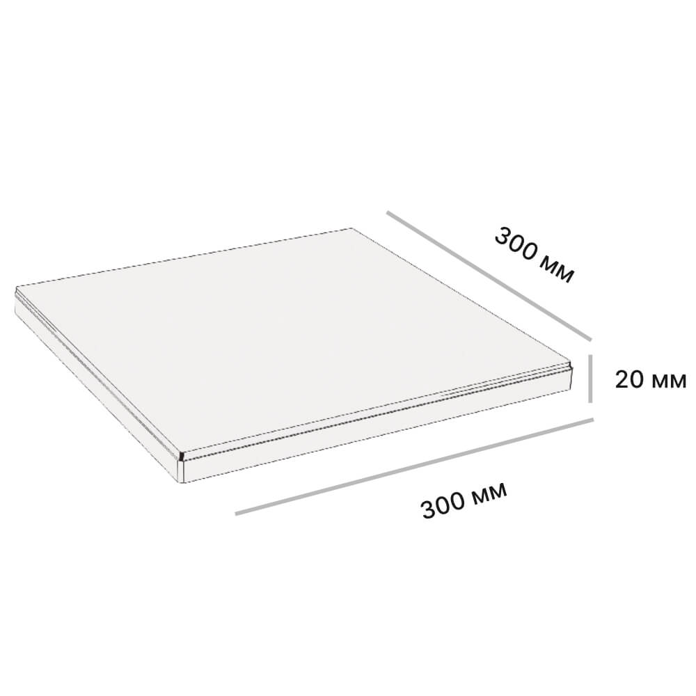 Плитка рядовая Verona 300х300х20мм Серый