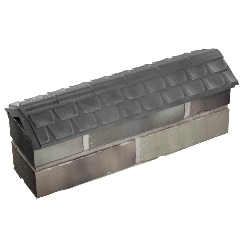 Парапет Zking Эльбрус Серый с посадкой на 0.5 кирпича (130мм) в Нальчике фото