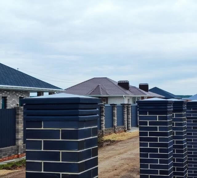 Колпак Zking Бона ХайТек Серый на столб 1.5х1.5 кирпича (385х385мм) в Нальчике фото