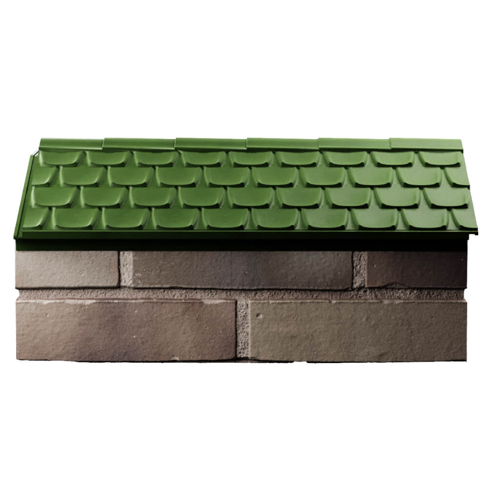 Парапет Zking Эльбрус Зеленый с посадкой на 1 кирпич (255мм) в Нальчике фото