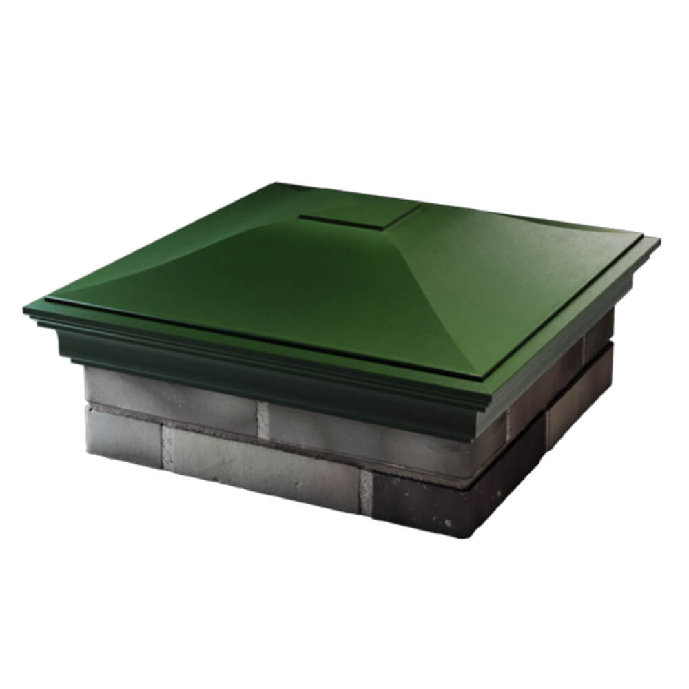 Колпак Zking Монблан Зеленый на столб 2х2 кирпича (515х515мм) в Нальчике фото