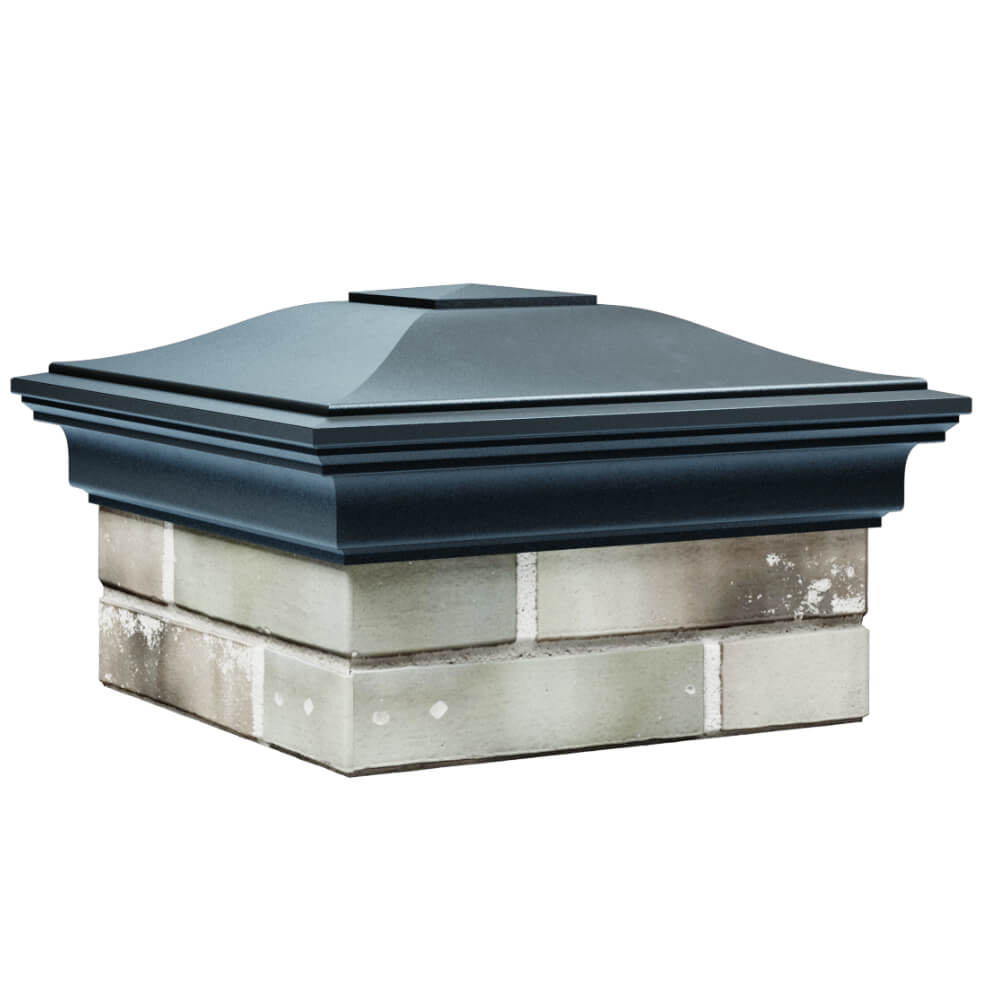 Колпак Zking Монблан Серый на столб 1.5х1.5 кирпича (385х385мм) в Нальчике фото