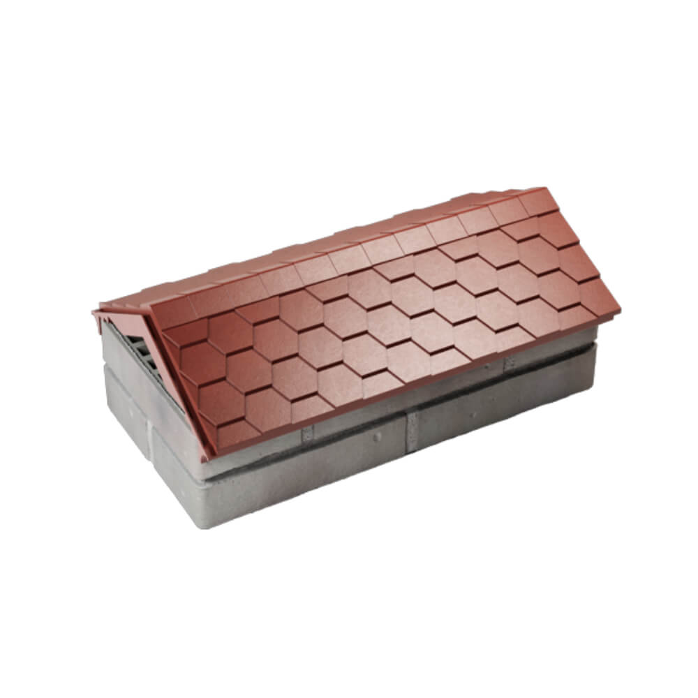 Парапет Zking Эверест Красный с посадкой на 1 кирпич (200/225/255мм) в Нальчике фото