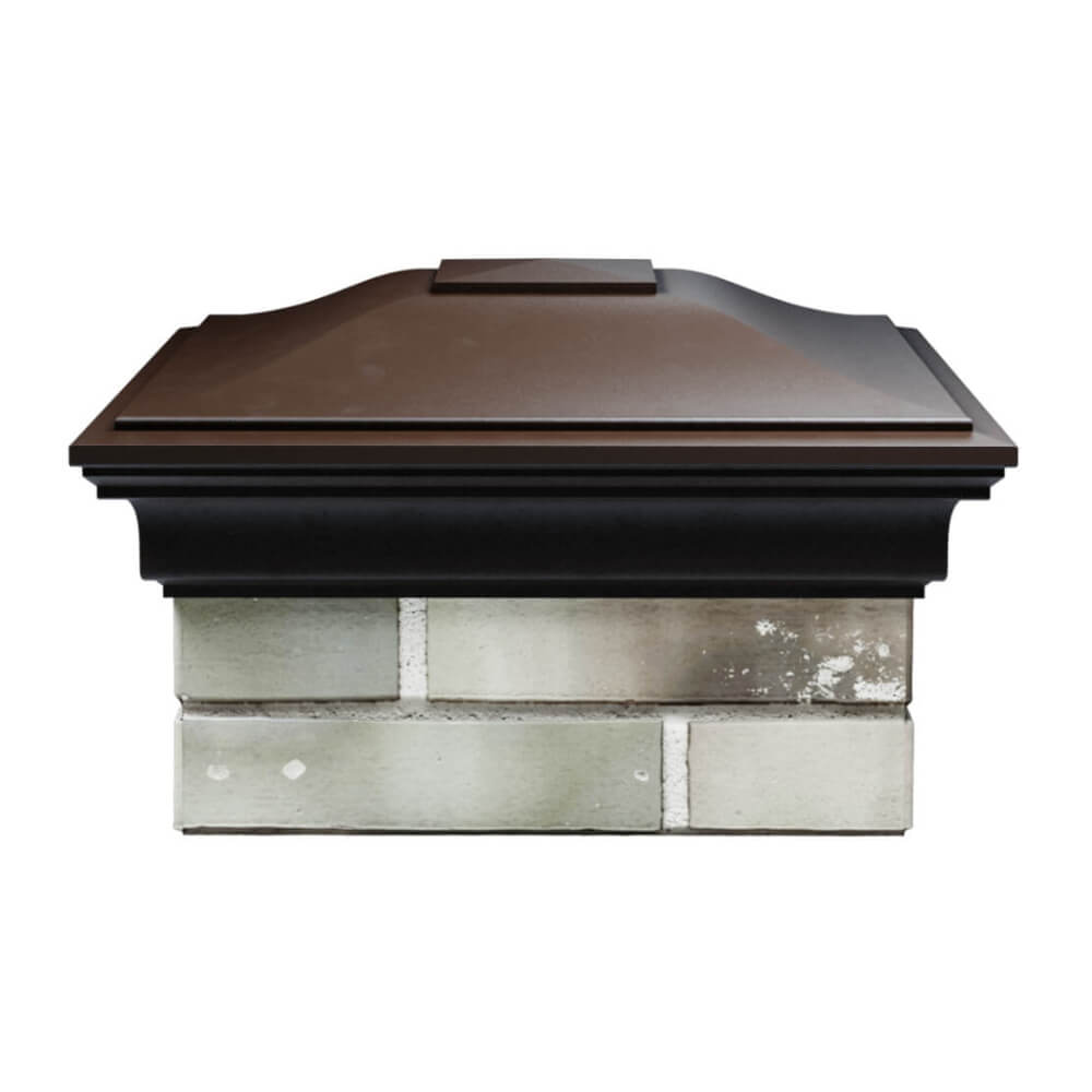 Колпак Zking Монблан Коричневый на столб 1.5х1.5 еврокирпича 0.7НФ (355х355мм) Нальчик фото