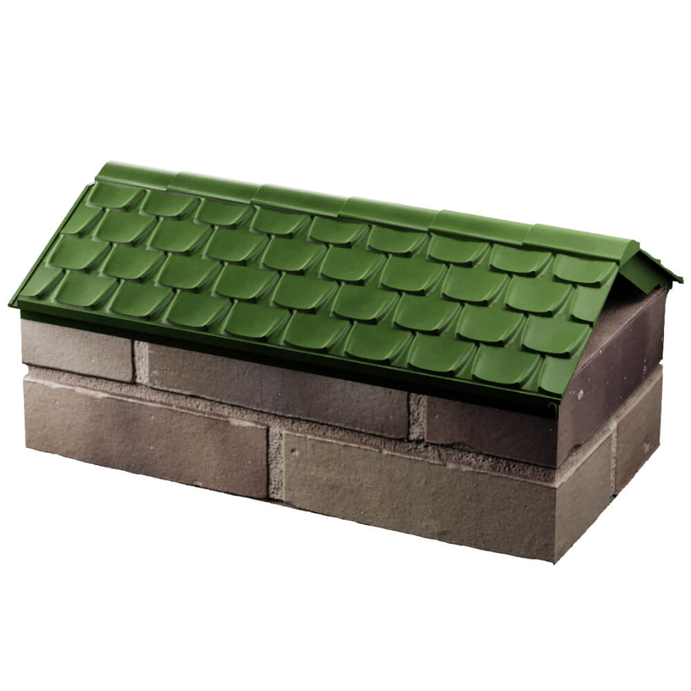 Парапет Zking Эльбрус Зеленый с посадкой на 1 кирпич (255мм) в Нальчике фото