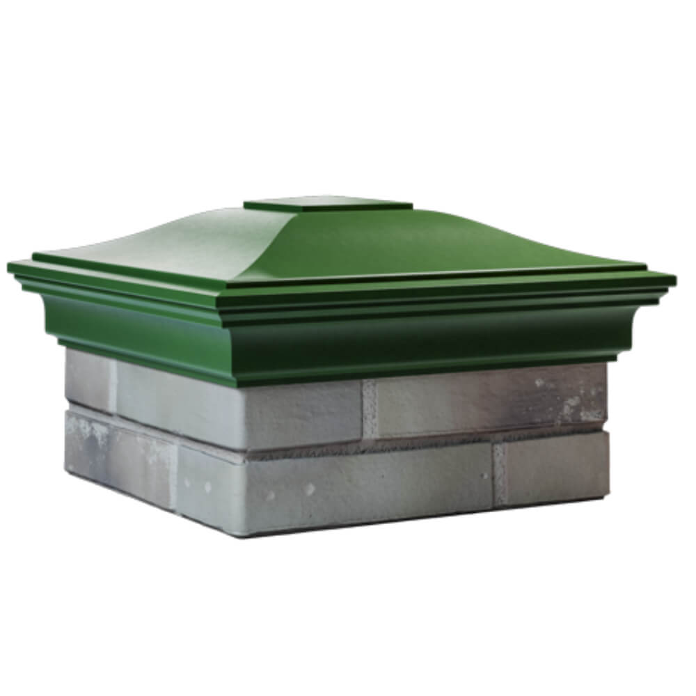 Колпак Zking Монблан Зеленый на столб 1.5х1.5 кирпича (385х385мм) в Нальчике фото