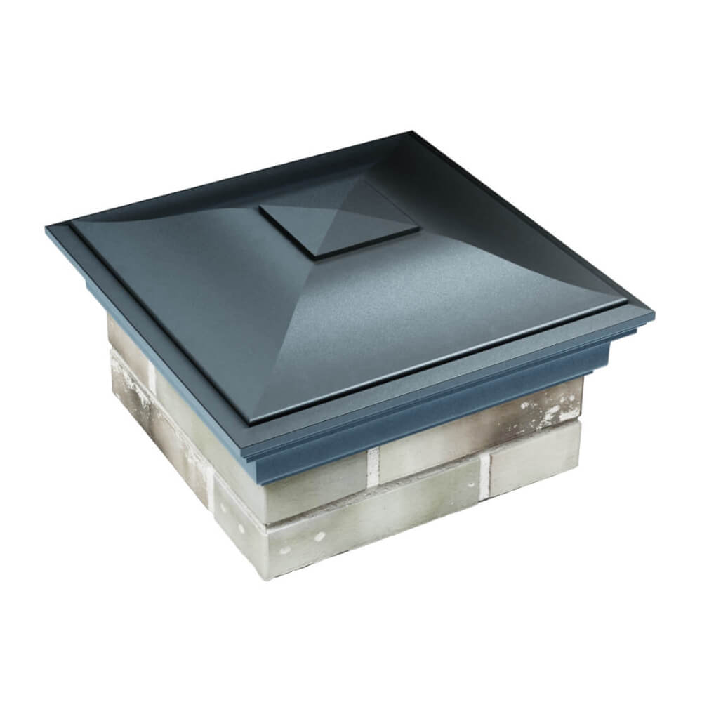 Колпак Zking Монблан Серый на столб 1.5х1.5 еврокирпича 0.7НФ (355х355мм) в Нальчике фото