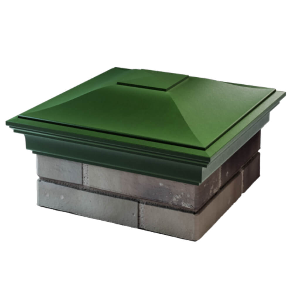 Колпак Zking Монблан Зеленый на столб 1.5х1.5 кирпича (385х385мм) в Нальчике фото