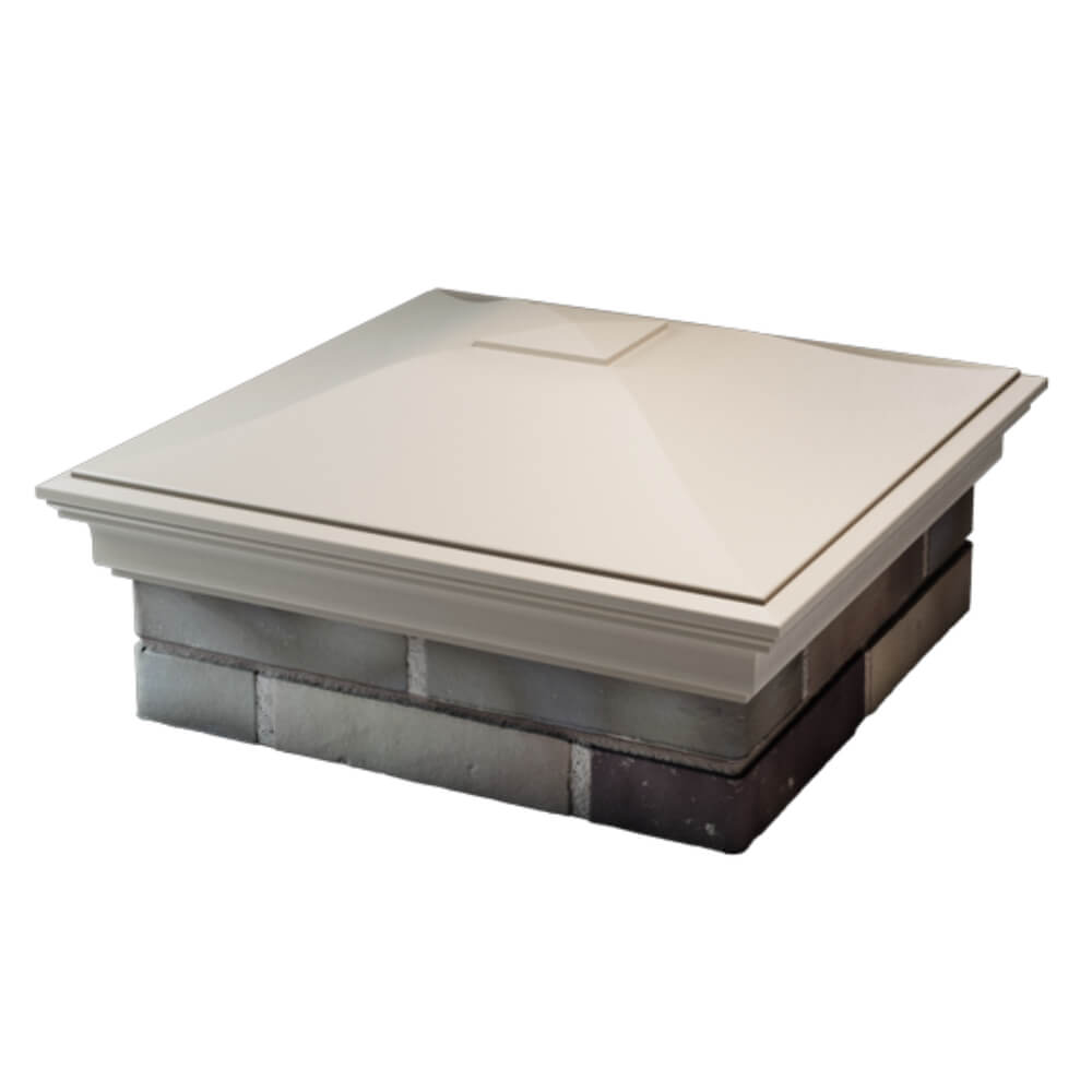 Колпак Zking Монблан Бежевый на столб 2х2 кирпича (515х515мм) в Нальчике фото