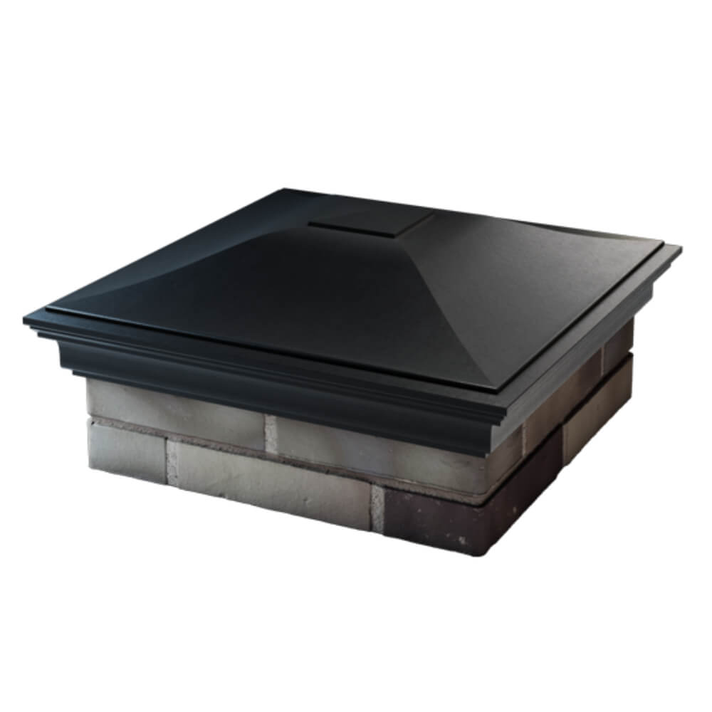 Колпак Zking Монблан Черный на столб 2х2 кирпича (515х515мм) в Нальчике фото