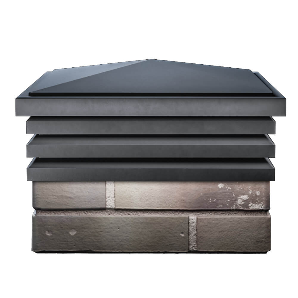 Колпак Zking Бона ХайТек Серый на столб 1.5х1.5 кирпича (385х385мм) Нальчик фото