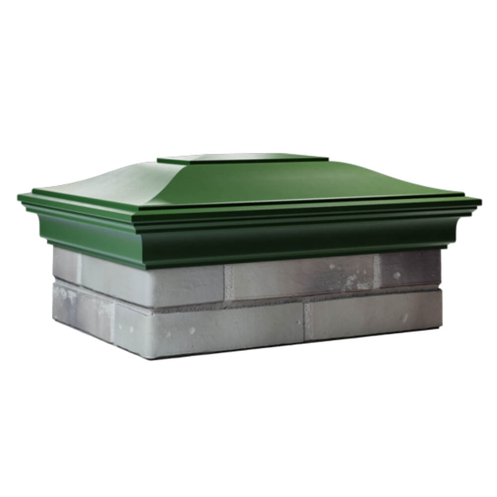 Колпак Zking Монблан Зеленый на столб 2х1.5 кирпича (515х385мм) в Нальчике фото