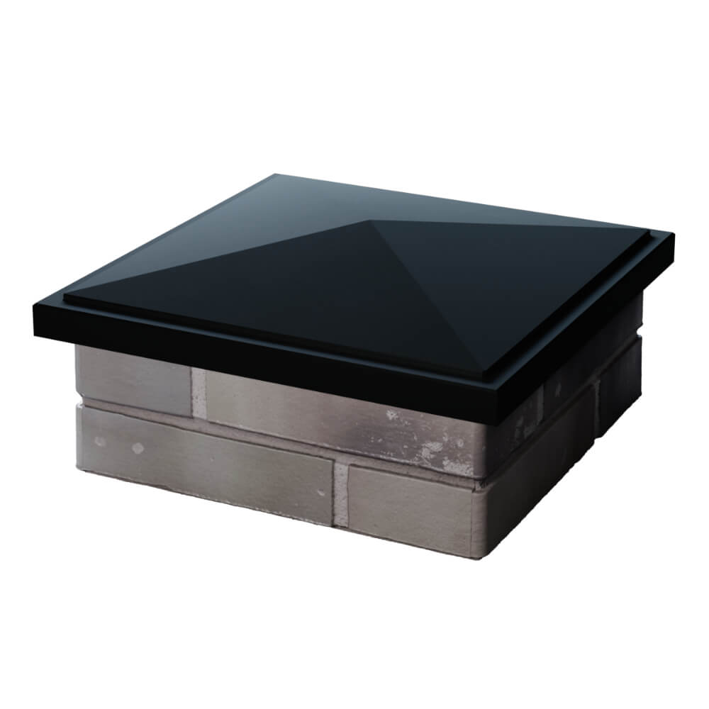 Колпак Zking БонаМоно Черный на столб 1.5х1.5 кирпича (385х385, 400х400мм) в Нальчике фото