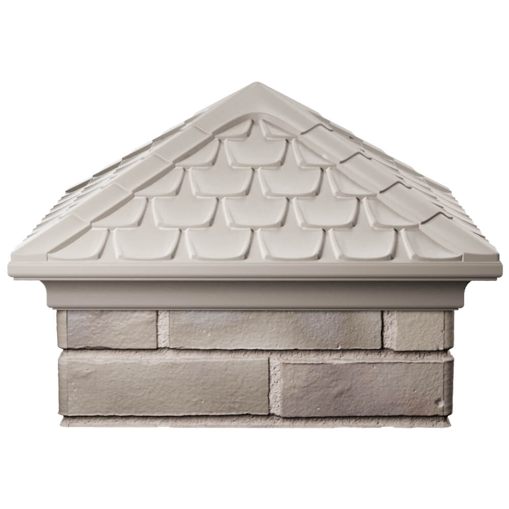 Колпак Zking Эльбрус Бежевый на столб 1.5х1.5 кирпича (385х385мм) Нальчик фото