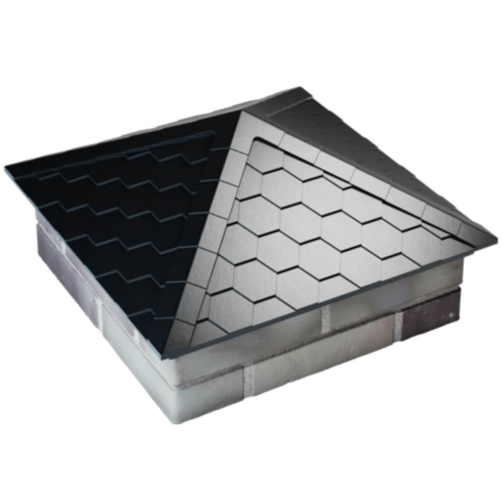 Колпак Zking Эверест Черный на столб 2х2 кирпича (535х535мм) Нальчик фото