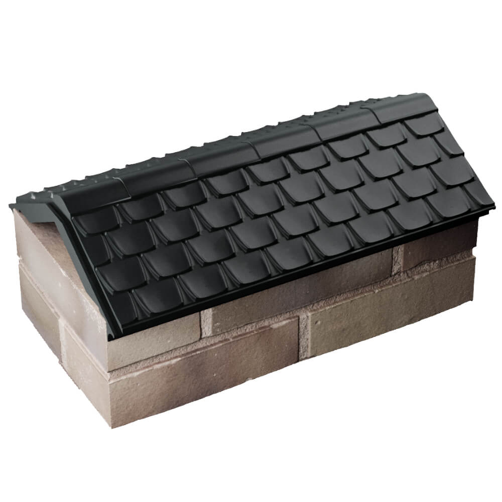 Парапет Zking Эльбрус Черный с посадкой на 1 кирпич (255мм) в Нальчике фото