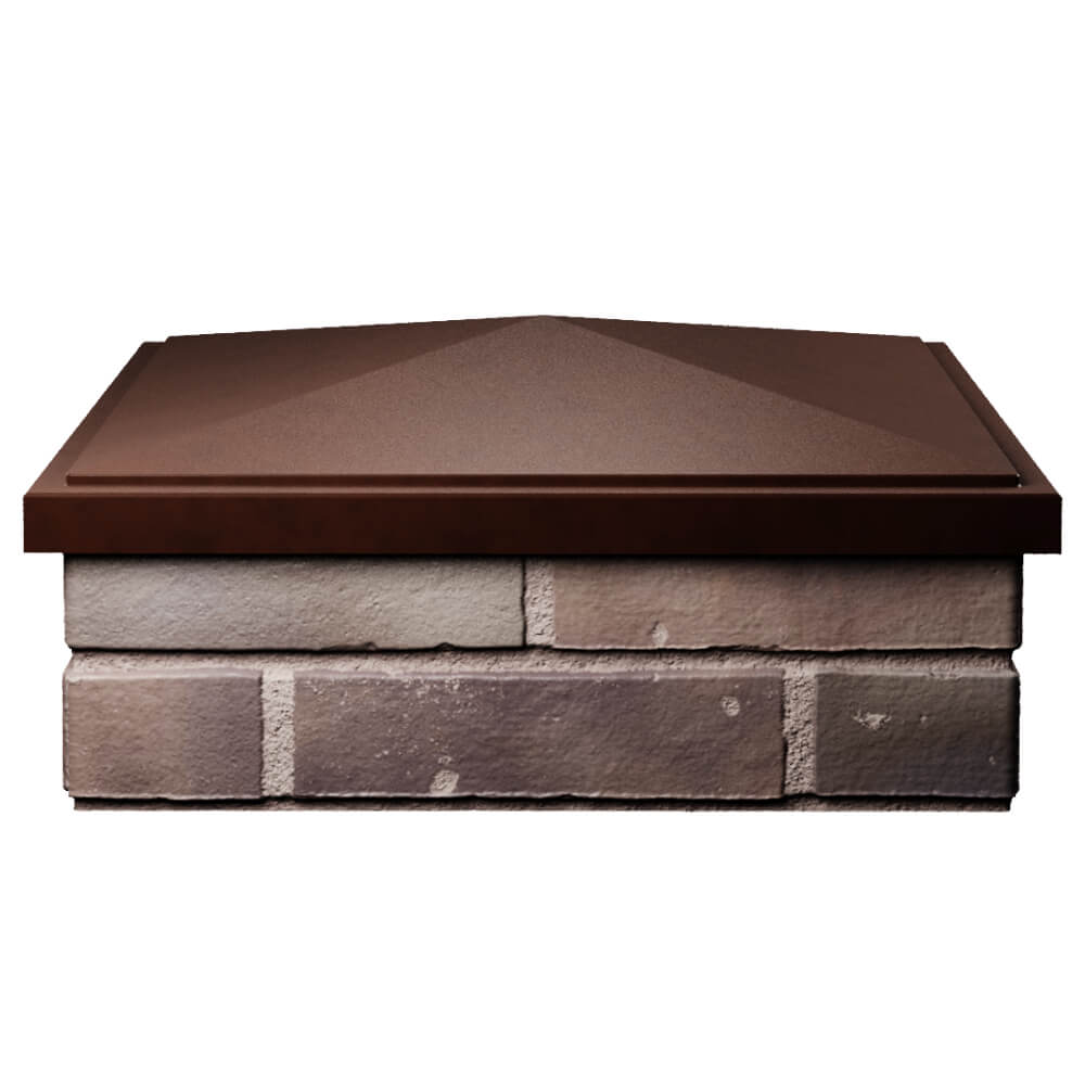 Колпак Zking БонаМоно Коричневый на столб 2х2 кирпича (515х515, 530х530мм) Нальчик фото