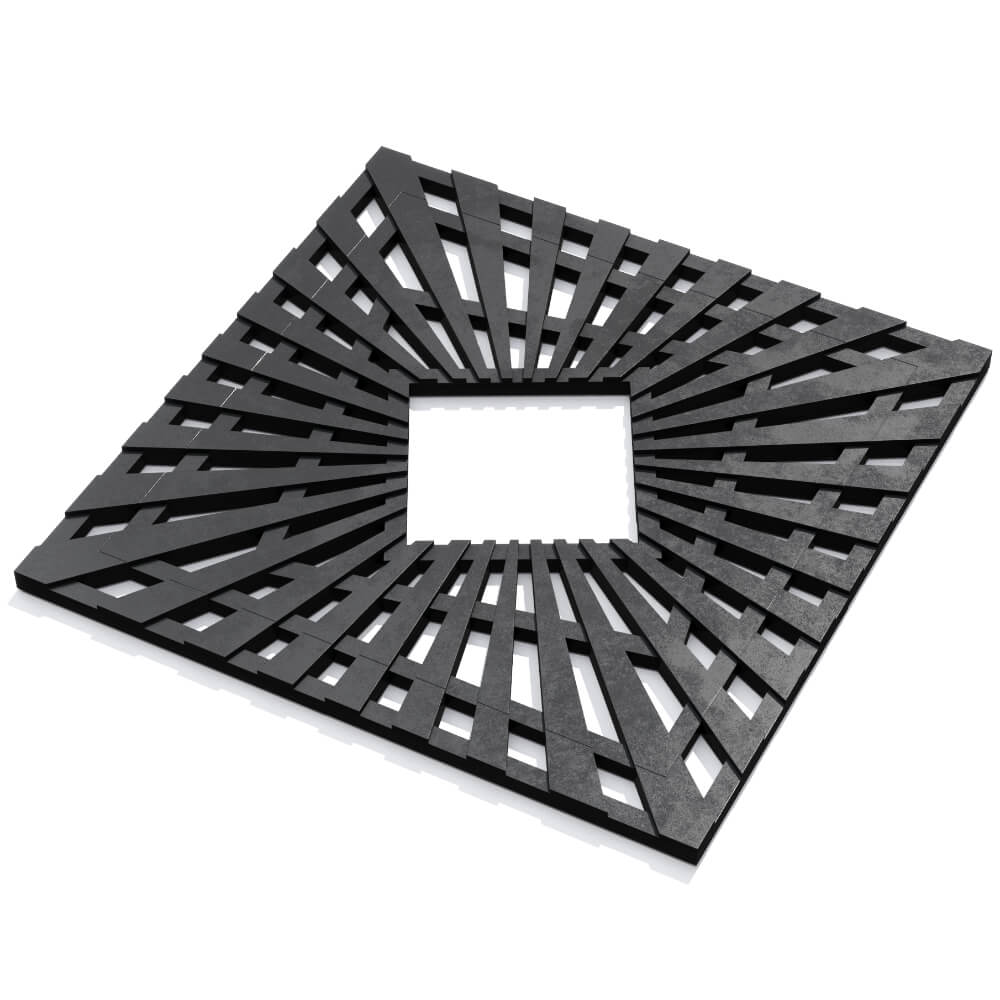 Приствольная решетка для дерева ZKING ATMOSPHERE 1.2х1.2м Черная в Нальчике фото