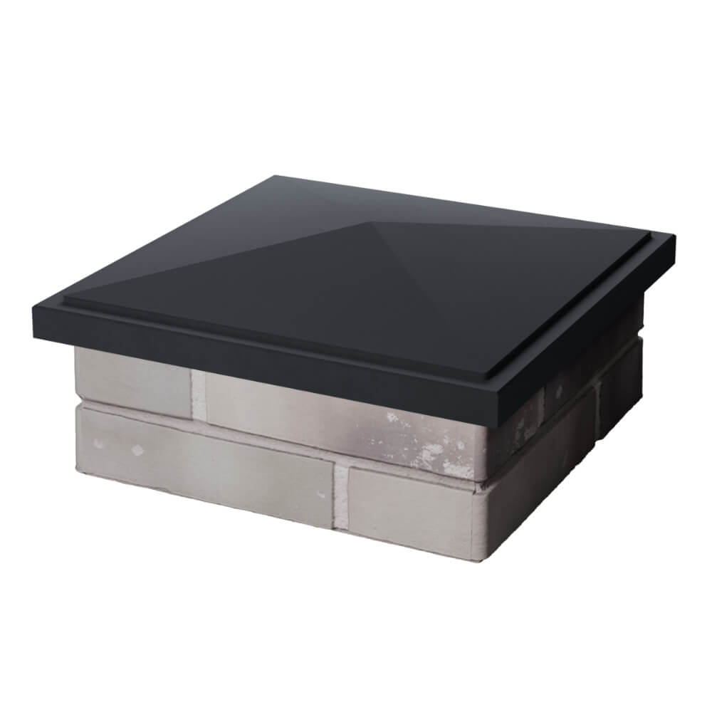 Колпак Zking БонаМоно Серый на столб 1.5х1.5 кирпича (385х385, 400х400мм) в Нальчике фото