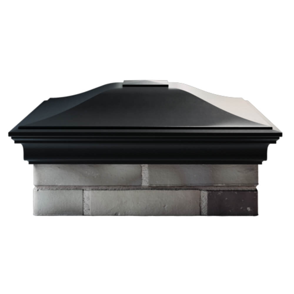 Колпак Zking Монблан Черный на столб 2х2 кирпича (515х515мм) в Нальчике фото