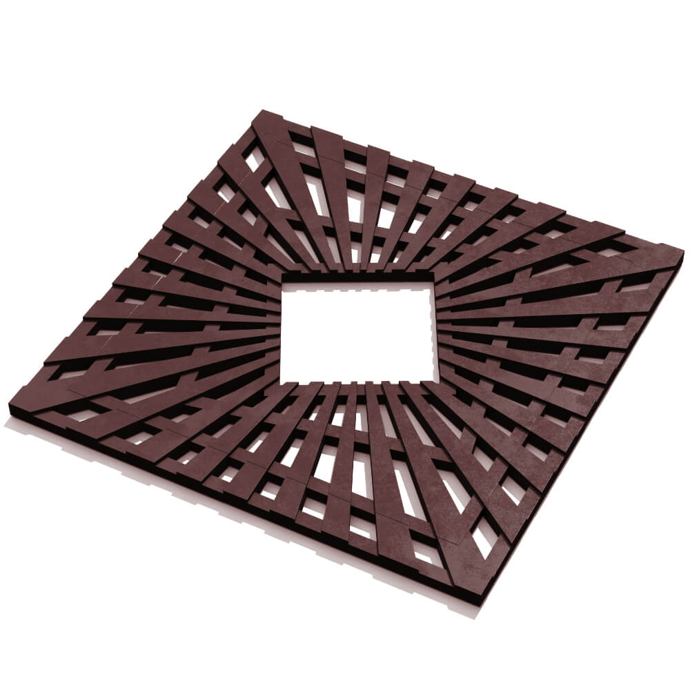 Приствольная решетка для дерева ZKING ATMOSPHERE 1.2х1.2м Коричневая в Нальчике фото