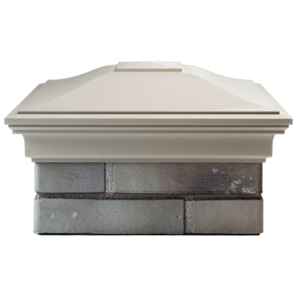 Колпак Zking Монблан Бежевый на столб 1.5х1.5 кирпича (385х385мм) Нальчик фото